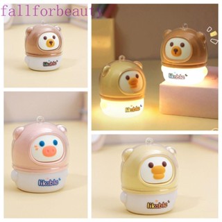 Fallforbeauty โคมไฟตั้งโต๊ะ LED รูปการ์ตูนหมู Gulu Family น่ารัก สีชมพู สร้างสรรค์ สําหรับห้องนอน