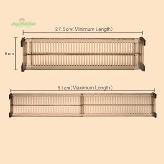 Erck&gt; ใหม่ ตัวแบ่งลิ้นชัก ปรับได้ DIY สําหรับห้องครัว ห้องเก็บของ 2 ชิ้น