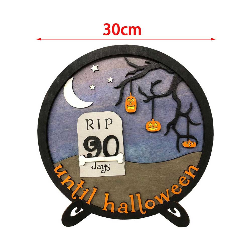 Halloween Calendar Board Pumpkin Calendar for Festival Haunted House Desktop