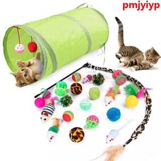 ของเล่นสัตว์เลี้ยง หนู ตุ๊กตาแมว คลาน และเล่นช่องทาง [GL]