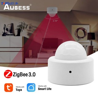 Tuya Zigbee3.0 เซนเซอร์ตรวจจับการเคลื่อนไหวร่างกายมนุษย์ แบบไร้สาย PIR ขนาดเล็ก พร้อมเกตเวย์