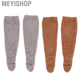 Meyishop Over Knee Fuzzy Socks Winter Home Sleeping Soft Thick Breathable  Stocki