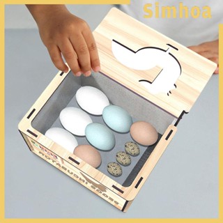 [SIMHOA] เครื่องฟักไข่ไม้ อัตโนมัติ 9 ฟอง DIY สําหรับนกพิราบ นกกระทา