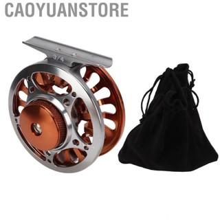 Caoyuanstore Fly Fishing Reel Efficient Braking 3 Bearings 2 Colors Adjustment