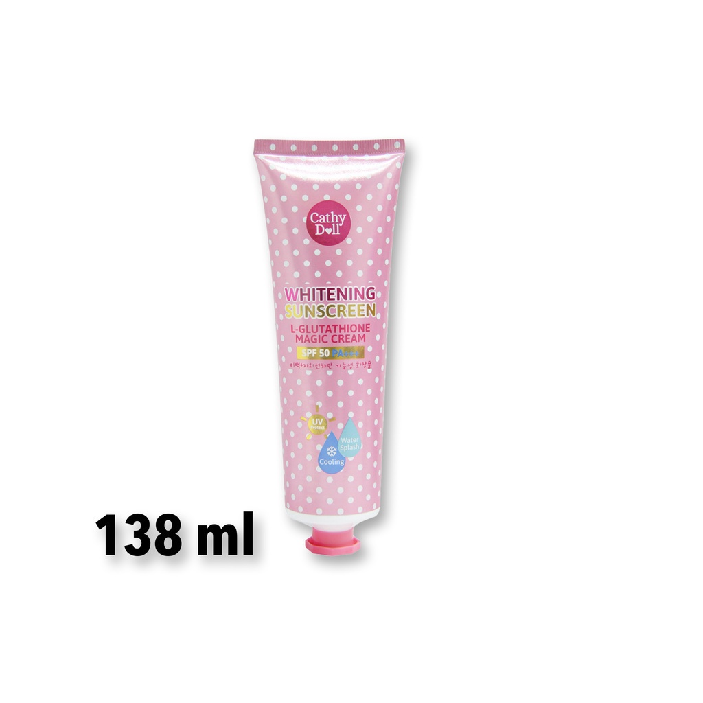 Karmart Cathy Doll L-Gluta thione Magic Cream SPF 50 PA+++138ml. เคธี่ดอลล์ ผสมแอลกูต้าโอน เมจิคครีมกันแดดละอองน้ำ