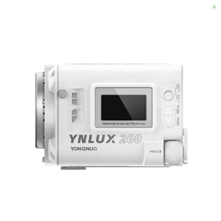 Phonelaptop YONGNUO YNLUX200 ไฟวิดีโอ LED สองสี 200W พลังงานสูง 2600K-6500K หรี่แสงได้ พร้อมลูกปัด COB 12 เอฟเฟคไฟ 2.4G ระบบไร้สาย S