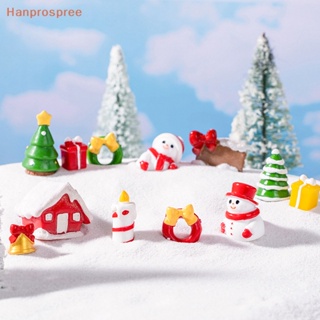 Hanprospree&gt; ฟิกเกอร์ซานตาคลอส สโนว์แมน ขนาดเล็ก ของขวัญคริสต์มาส สําหรับตกแต่งบ้าน ห้อง โต๊ะ