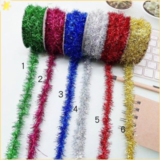 [LBE] 1.5M ตกแต่งคริสต์มาส Tinsel แถบสี DIY เหล็กอุปกรณ์เทศกาลริบบิ้นตกแต่งของขวัญ Xmas Tree