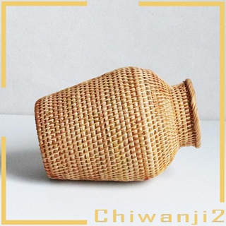 [Chiwanji2] แจกันดอกไม้หวายสานมือ สไตล์โบโฮเรโทร สําหรับตกแต่งบ้าน ฟาร์มเฮาส์ ร้านอาหาร บาร์ ปาร์ตี้