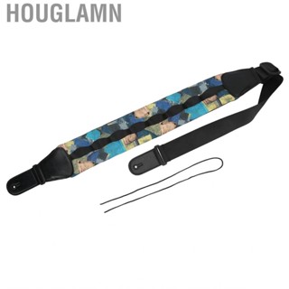 Houglamn Guitar Strap Polyester Fashionable Trendy Printing Decompression