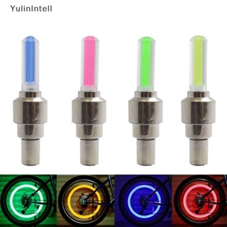 Ylth ฝาครอบวาล์วไฟฉาย LED สําหรับยางล้อรถจักรยาน 2 ชิ้น QDD