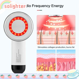 SOLIGHTER เครื่องนวดกระชับสัดส่วนร่างกาย เครื่องยกกระชับผิว เผาผลาญไขมัน EMS วิทยุความถี่ RF ในครัวเรือน LED อินฟราเรดกําจัดริ้วรอยและรอยแผลเป็นไฟฟ้าเพื่อความงามสําหรับการลดน้ําหนัก