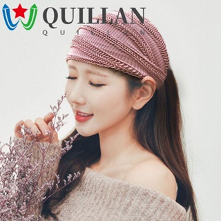 Quillan ที่คาดผม ตาข่าย สีพื้น สไตล์เกาหลี เรโทร หรูหรา สําหรับผู้หญิง