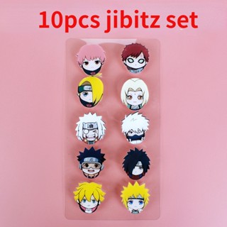 10 ชิ้น การ์ตูน One Piece Croc Jibbitz Charm Set Pikachu Kuromi Jibitz Charm Pin Naruto Shoe Charms Crayon Shinchan Croc Jibbits สําหรับเด็ก อุปกรณ์เสริมตกแต่งรองเท้า