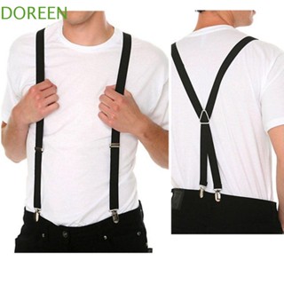 Doreen Suspenders คลิปยืดหยุ่น ปรับได้ กว้าง สายคล้อง ประสิทธิภาพ สีพื้น สําหรับผู้หญิง