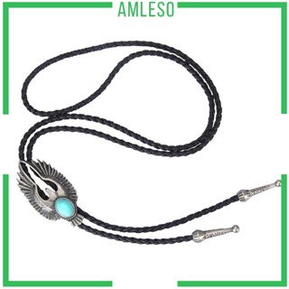 [Amleso] เนคไท โลหะผสม สไตล์วินเทจ แฟชั่นคาวบอย