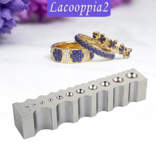 [Lacooppia2] บล็อกร่องเหล็กหล่อ สําหรับทําเครื่องประดับ สร้อยข้อมือ DIY