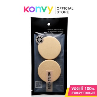 BRUSH STUDIO Powder Puff Round #Cream 2pcs.