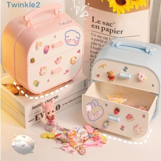 Twinkle กล่องลิ้นชักเก็บเครื่องเขียน ABS กันฝุ่น ลายการ์ตูนน่ารัก สําหรับนักเรียน