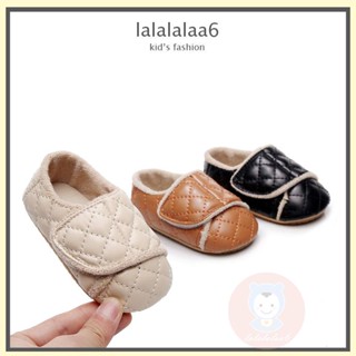 Laa6- รองเท้าหนัง PU ประดับเพชร สําหรับเด็กผู้หญิง