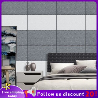 Se7ven ✨Wallpaper Self-Adhesive Waterproof Anti-Collision 3D Wall Stickers Old Wall Renovation Living Room Bedroom Background Wall Wall Decoration Sticker