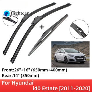 Flightcar ใบปัดน้ําฝน ด้านหน้า และด้านหลัง อุปกรณ์เสริม สําหรับ Hyundai i40 Estate 2011-2020 2011 2012 2013 2014 2015 2016 2017