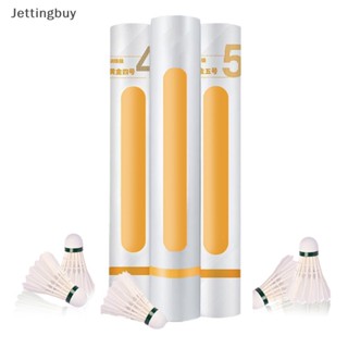 [Jettingbuy] ใหม่ พร้อมส่ง ลูกแบดมินตัน ขนเป็ด พร้อมขนเป็ด ทนทาน สําหรับฝึกซ้อม เล่นกีฬา 3 6 12 ชิ้น ต่อล็อต