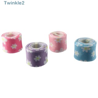 Twinkle ริบบิ้นผ้ากระสอบ ลายดอกเดซี่ 30 หลา 2.5 นิ้ว 6 สี 6 ม้วน DIY