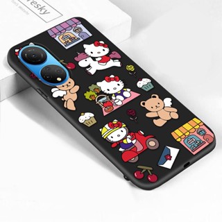 เคสโทรศัพท์ซิลิโคน TPU แบบนิ่ม ลายการ์ตูนคิตตี้ กันกระแทก สําหรับ Honor X7 X7A X8 X9 X9A 5G