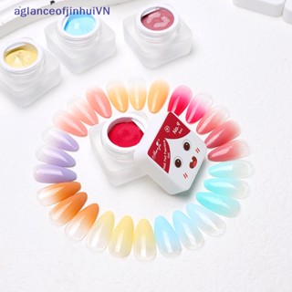 [aglanceofjinhui] เจลเพ้นท์เล็บ ไล่โทนสี UV LED 8 มล. สําหรับตกแต่งเล็บ [ZKM]