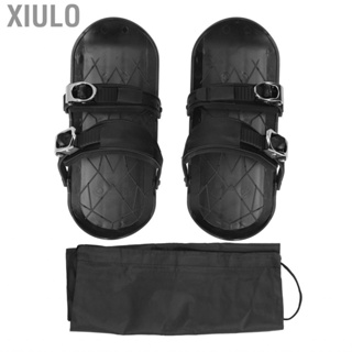 Xiulo Short Snow Skates Portable Mini Ski One Size Black For Adults