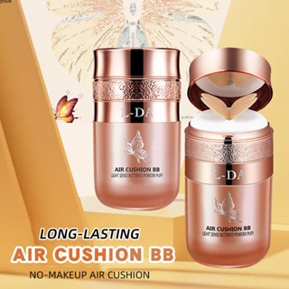 LDA Butterfly Air Cushion แต่งหน้าน้ำหนักเบา NonRemoving Beauty ครีมสำหรับ Flawless Coverage Hydrating ความชุ่มชื้น puueqg