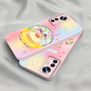 เคสโทรศัพท์มือถือ PC แข็ง ปิดด้านหลัง ลายหมีดัฟฟี่น่ารัก แวววาว สําหรับ Xiaomi 12 X Pro S Mi 10 Pro 11 9 Redmi Note 11T Plus POCO F4 X4 GT X3 NFC