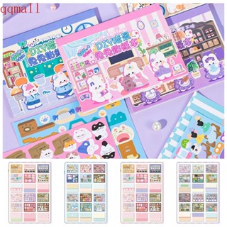 Qqmall สติกเกอร์ ลายการ์ตูน แฮนด์เมด สําหรับตกแต่งสมุดภาพ สมุดภาพ DIY