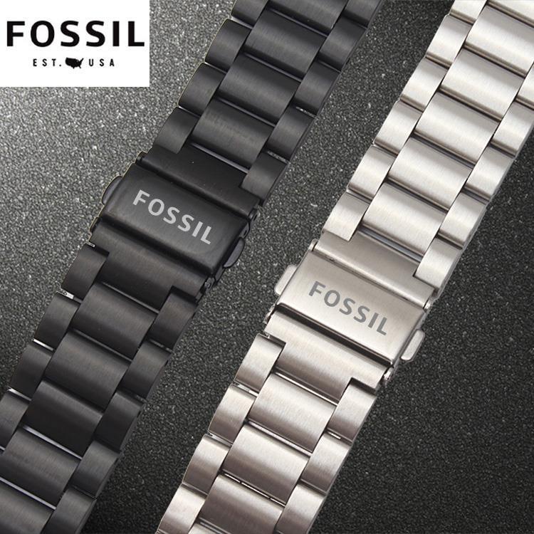 Fossil สายนาฬิกาข้อมือสเตนเลส สีดํา สําหรับ JR1401 FS5088 BQ2330