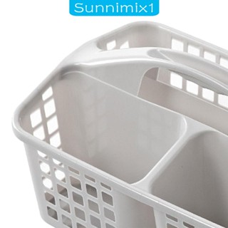 [Sunnimix1] ตะกร้าอาบน้ํา แบบพกพา 3 ช่อง