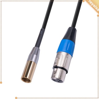 [Reyalxa] สายเคเบิลอะแดปเตอร์ 3-pin Mini XLR Male to XLR Female สําหรับ BMPCC 4K 6K Audio Cable