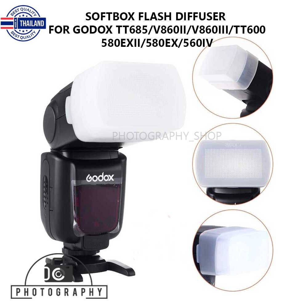 Softbox Flash For Godox , Canon , Yongnuo TT600, TT685 ,V850 , V860 , V860II , V860III 580EX , 580 EX II ซอฟ๊อก