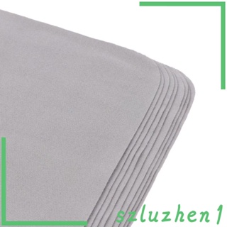 [Szluzhen1] ผ้าไมโครไฟเบอร์ สีฟ้า สําหรับทําความสะอาดเลนส์กล้อง โทรศัพท์มือถือ 10 ชิ้น