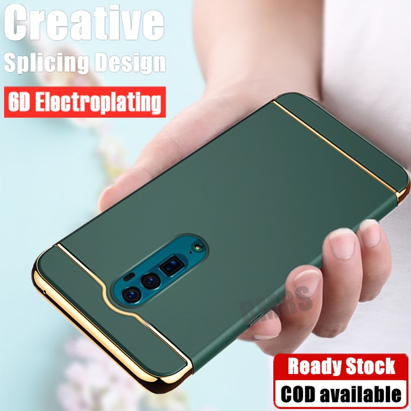 เคสโทรศัพท์มือถือแบบแข็ง ผิวด้าน พร้อมกรอบชุบไฟฟ้า 6D สําหรับ OPPO Reno 10X zoom 6.6 นิ้ว CPH1919