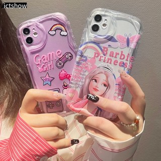 เคสโทรศัพท์มือถือ แบบใส ขอบโค้ง ป้องกันเลนส์กล้อง ลายเจ้าหญิงบาร์บี้ 3D สําหรับ Infinix Note 12 PRO 12 Turbo G96 Smart 5 7 4 6 Plus 5PRO Hot 20i 30i 8 9 20 12 30 10 11 Play 8 Lite 9