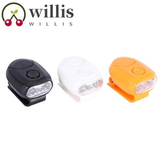 Willis ไฟหน้า LED 3 ดวง 90 องศา แบบคลิปหนีบ สว่าง แบบพกพา