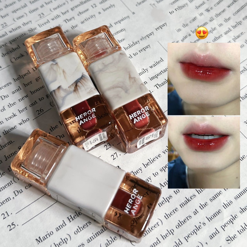 Herorange ลิปสติก เนื้อแมตต์กํามะหยี่ กันน้ํา 12 สี