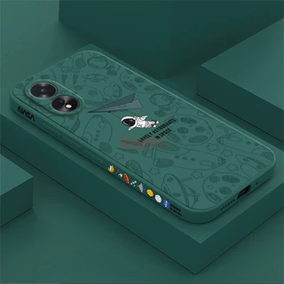 OPPO A60/A38/A18/A58/A98 5G/A78 5G/Reno 8T/A77S/A3S/A5S/A7/A12 Master edition nasa นักบินอวกาศเคสโทรศัพท์ TKRB