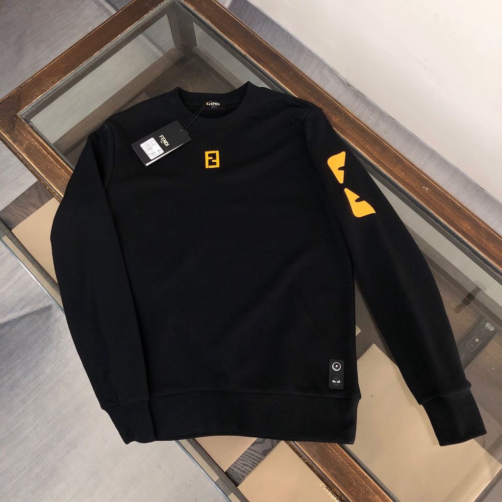 พร้อมส่ง เสื้อกันหนาวแขนยาวลําลอง คอกลม พิมพ์ลายโลโก้ FEN ขนาดใหญ่ คุณภาพสูง สําหรับผู้ชาย และผู้หญิง