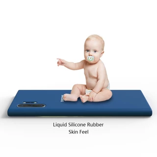 สําหรับ Samsung Galaxy Note 10 Plus Note10 กรณี Silky ซิลิโคน Soft Touch กลับป้องกันสําหรับ Note 10