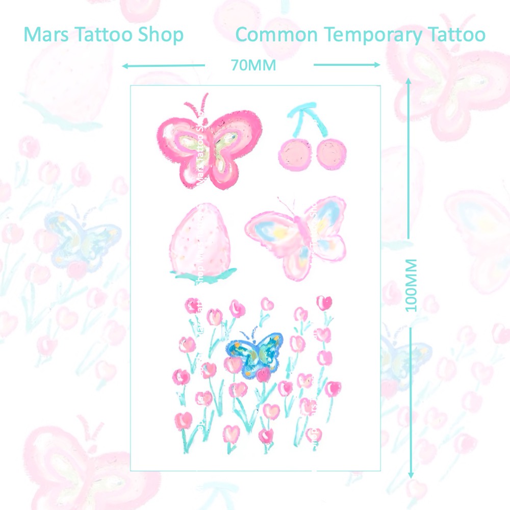 【Mars Tattoo】สติกเกอร์รอยสักชั่วคราว ลายน่ารัก ติดทนนาน CSZ010