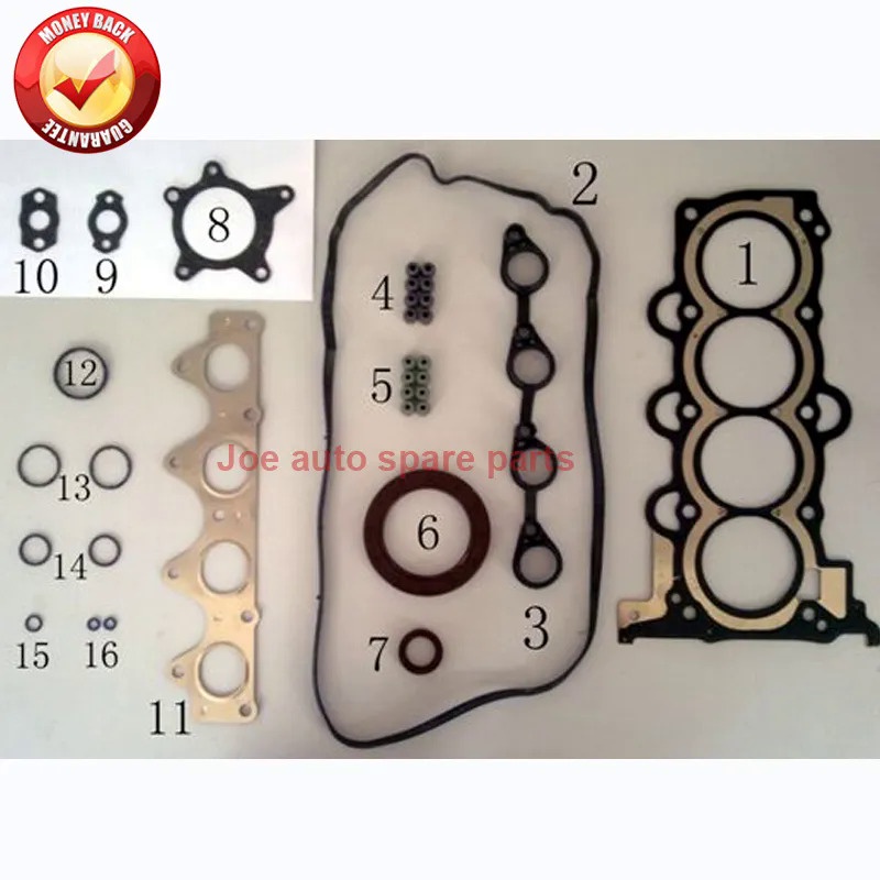 G4FA G4FC เครื่องยนต์ปะเก็นเต็มรูปแบบชุดสําหรับ Hyundai i30 ELANTRA i20 KIA CERATO CEED SOUL VENGA C