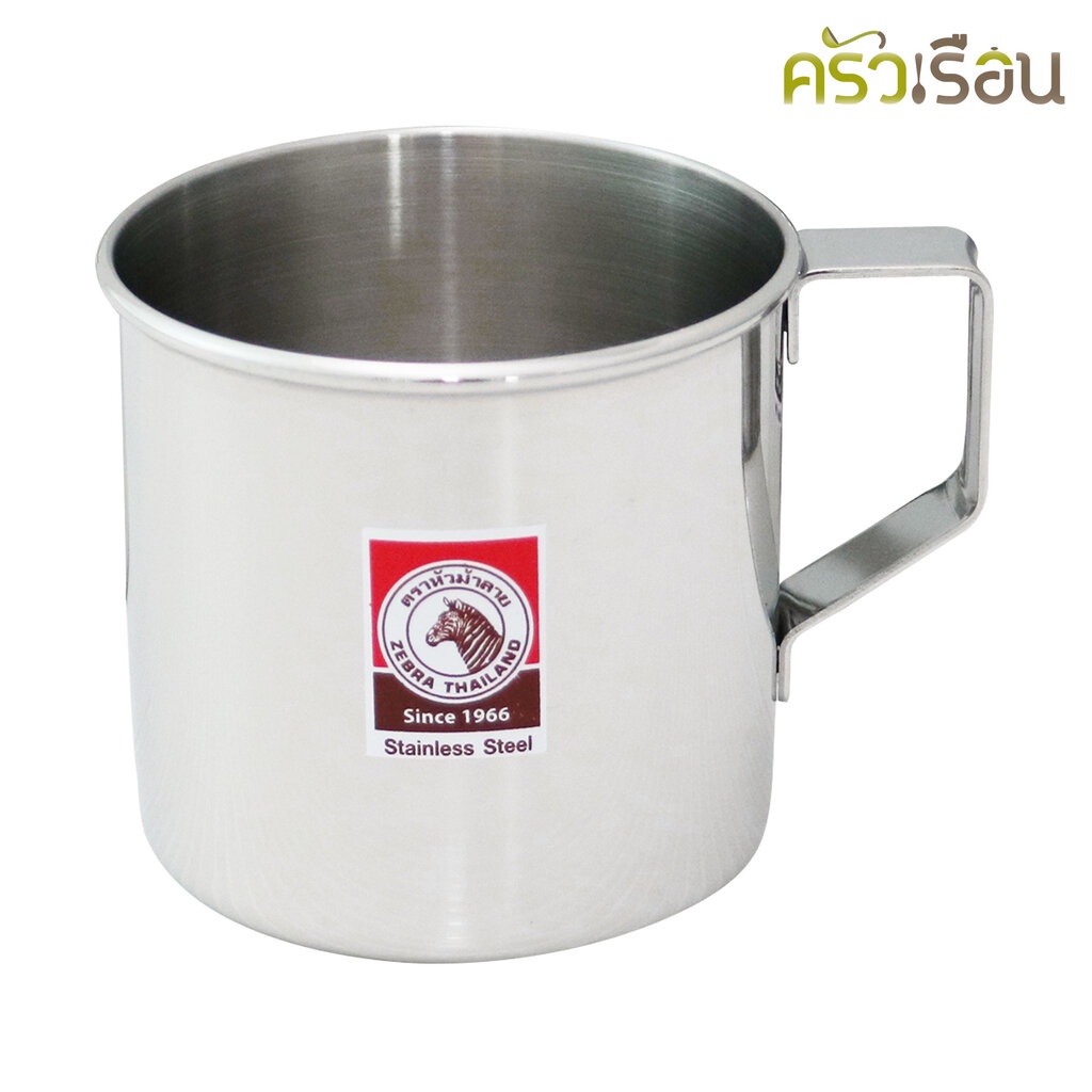 Zebra กระป๋องน้ำ สเตนเลส ไม่มีฝา ตราหัวม้าลาย 110007 , 110008 , 110009 , 110010 , 110011 , 110012