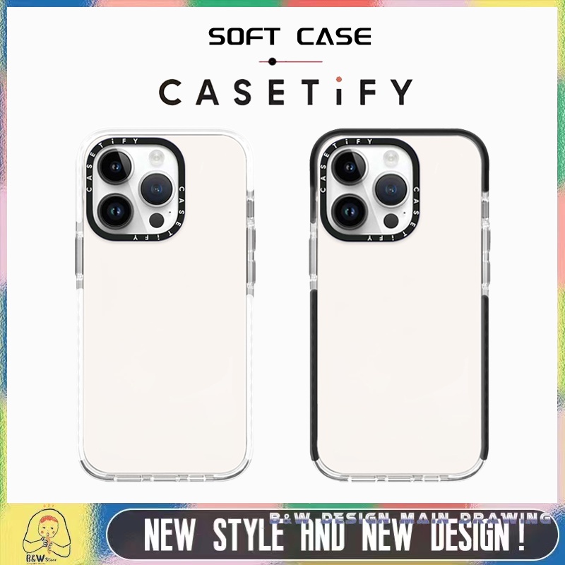 เคสโทรศัพท์มือถือแบบนิ่ม ใส กันกระแทก สีพื้น สําหรับ iPhone 15ProMax 15Pro 15Plus 15 14 13 12 11 Pro Max